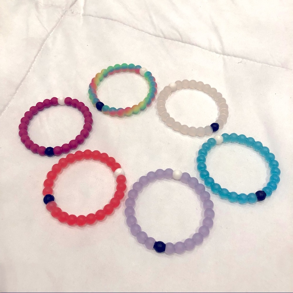 6 Lokai bracelets